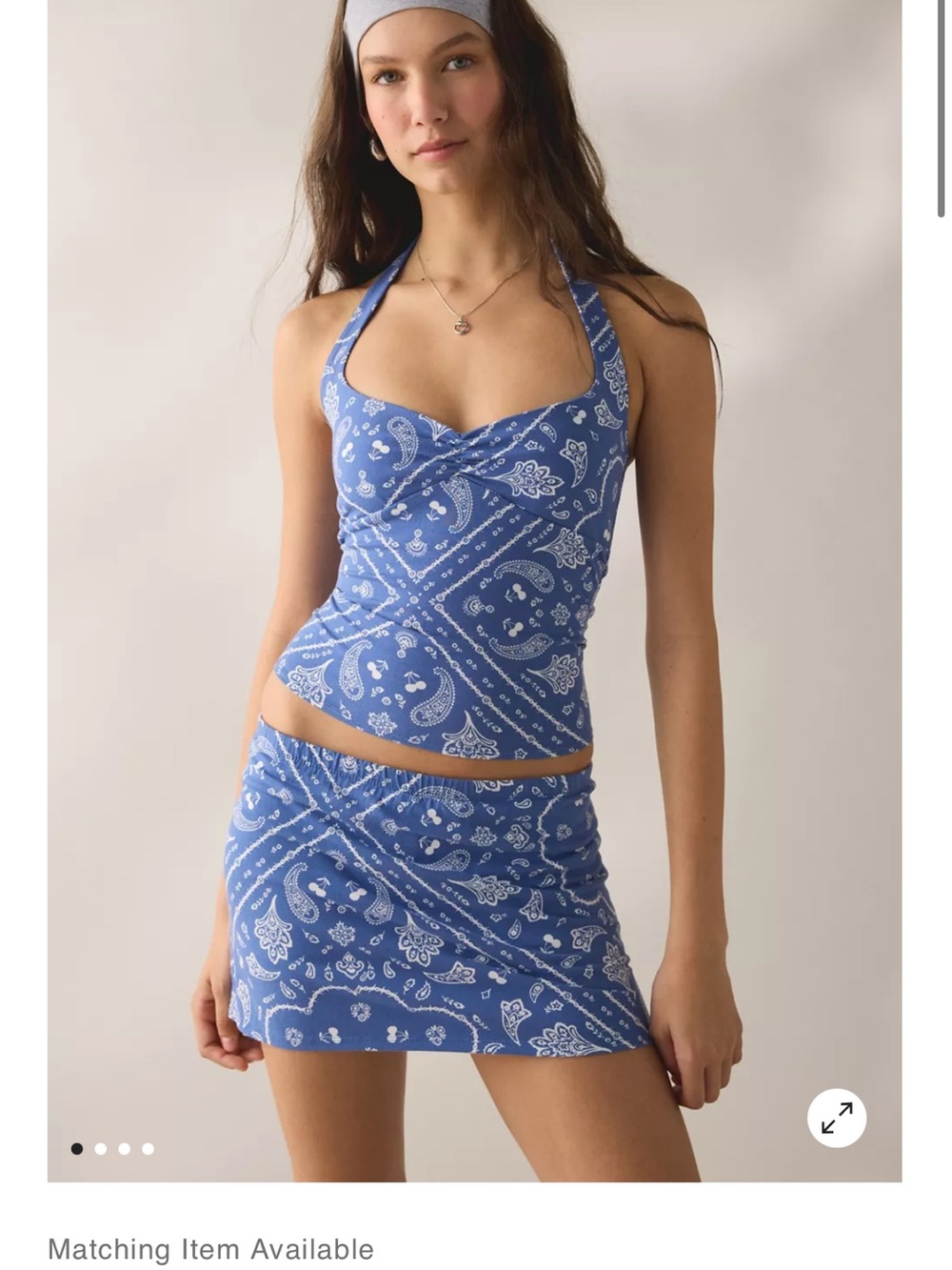 Paisley Halter Tank